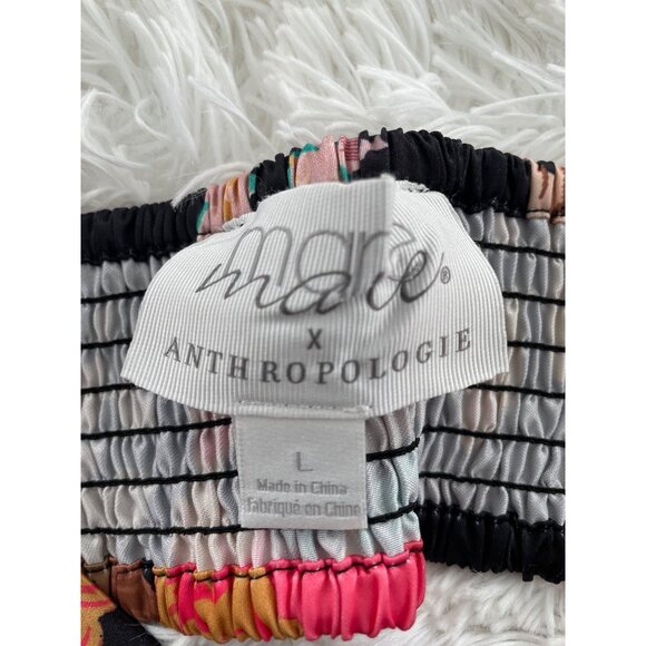 MARE X ANTHROPOLGIE  Floral Bralette Large 100% Cotton Multicolor Size L - Picture 5 of 8